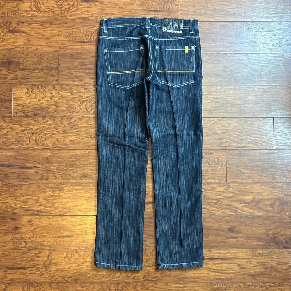 Southpole Y2K S180 Straight Leg Contrast Stitch Pleated Jeans Size 32